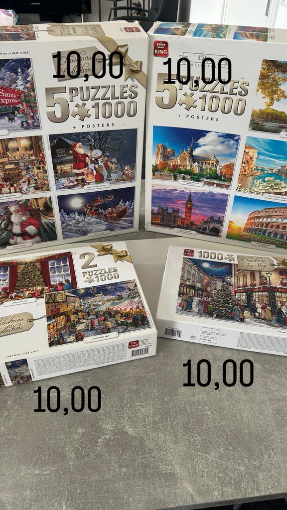 Kerst puzzel, Ophalen, 500 t/m 1500 stukjes, Zo goed als nieuw