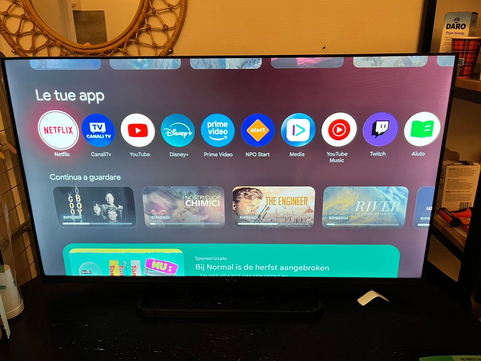 Google TV Peaq PTV 40GF 5025C