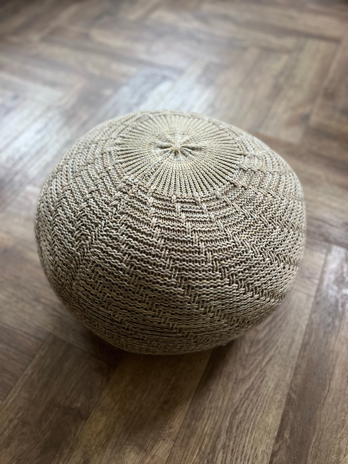 IKEA SANDERED Poef - Zo goed als nieuw, Ophalen, Minder dan 50 cm, Rond, Zo goed als nieuw