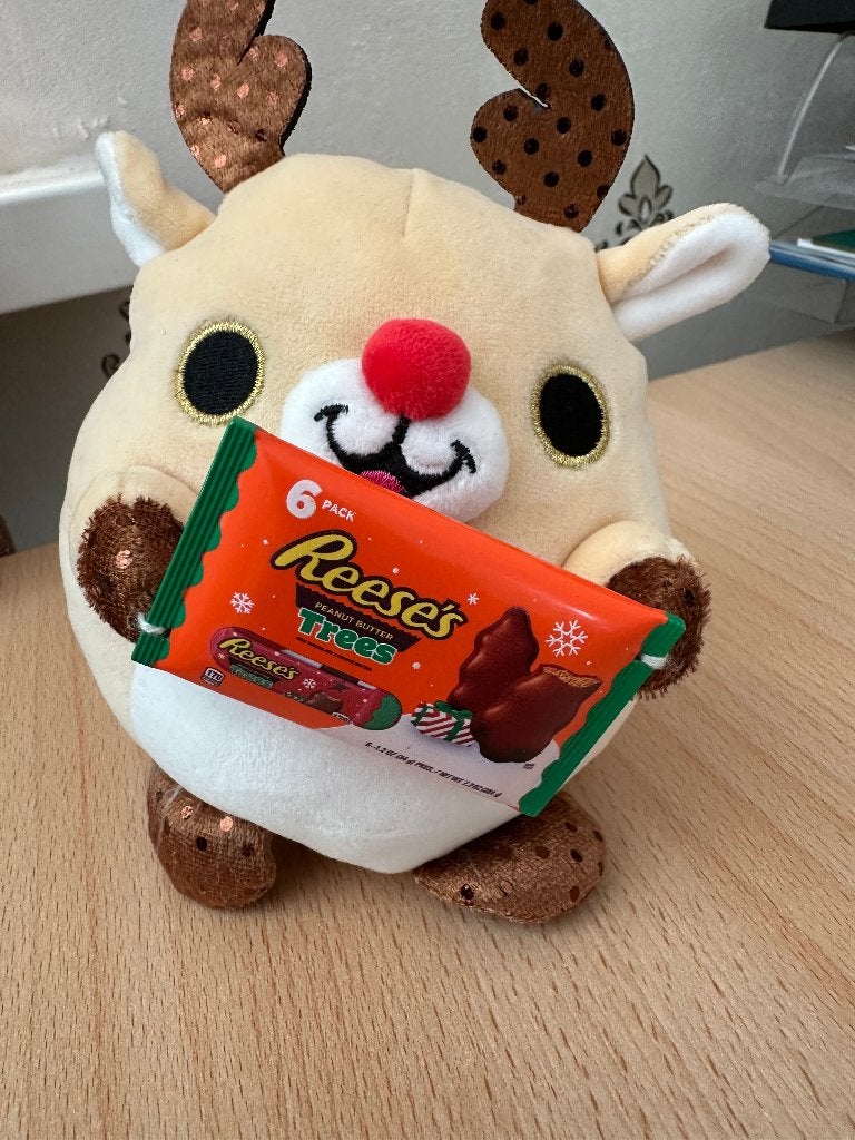 Snackles kerst knuffel rendier 12 cm, Kinderen en Baby's, Speelgoed | Knuffels en Pluche, Overige typen, Ophalen of Verzenden