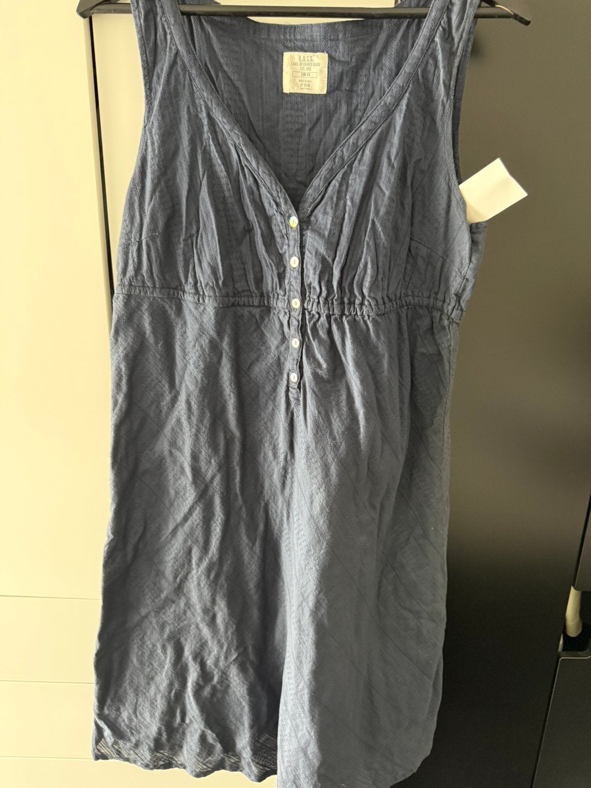 H&M L.O.G.G. Est. 1933 Jurk, Blauw, Jurk, Maat 42/44 (L), Nieuw
