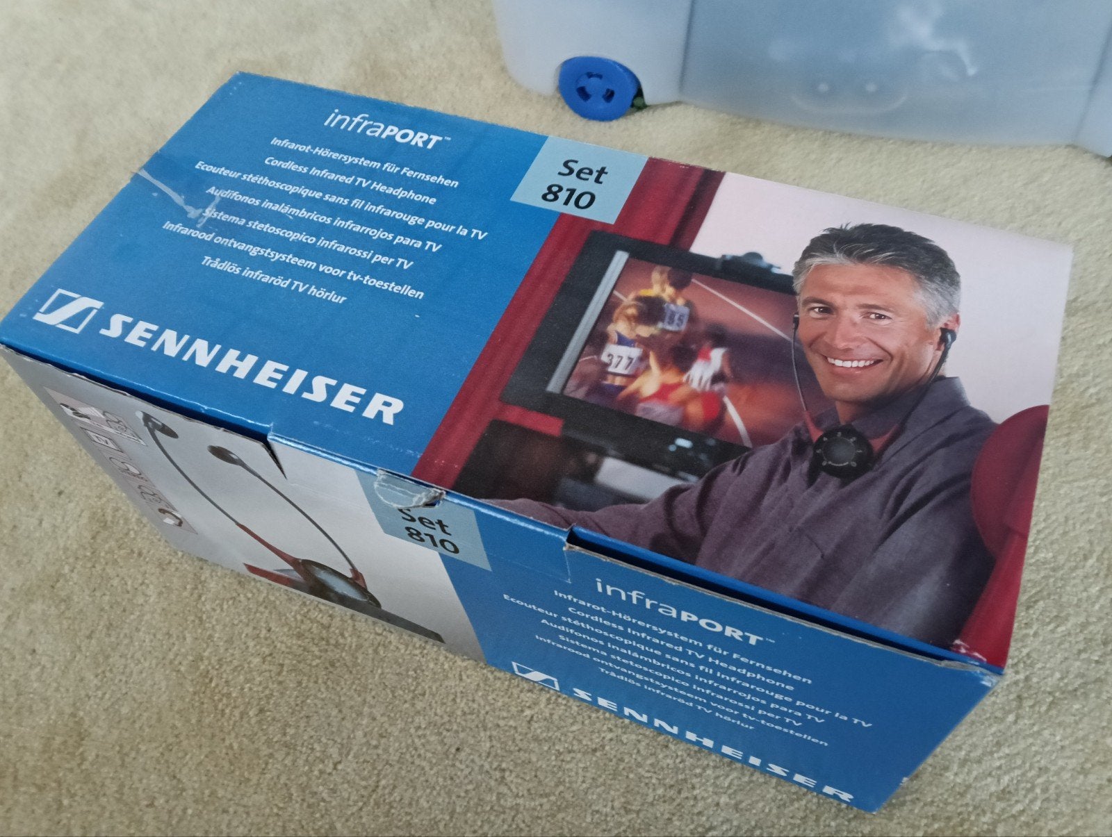 Sennheiser Infraport Set 810 Draadloze TV Hoofdtelefoon, Audio, Tv en Foto, Koptelefoons, Sennheiser, Zo goed als nieuw, Draadloos