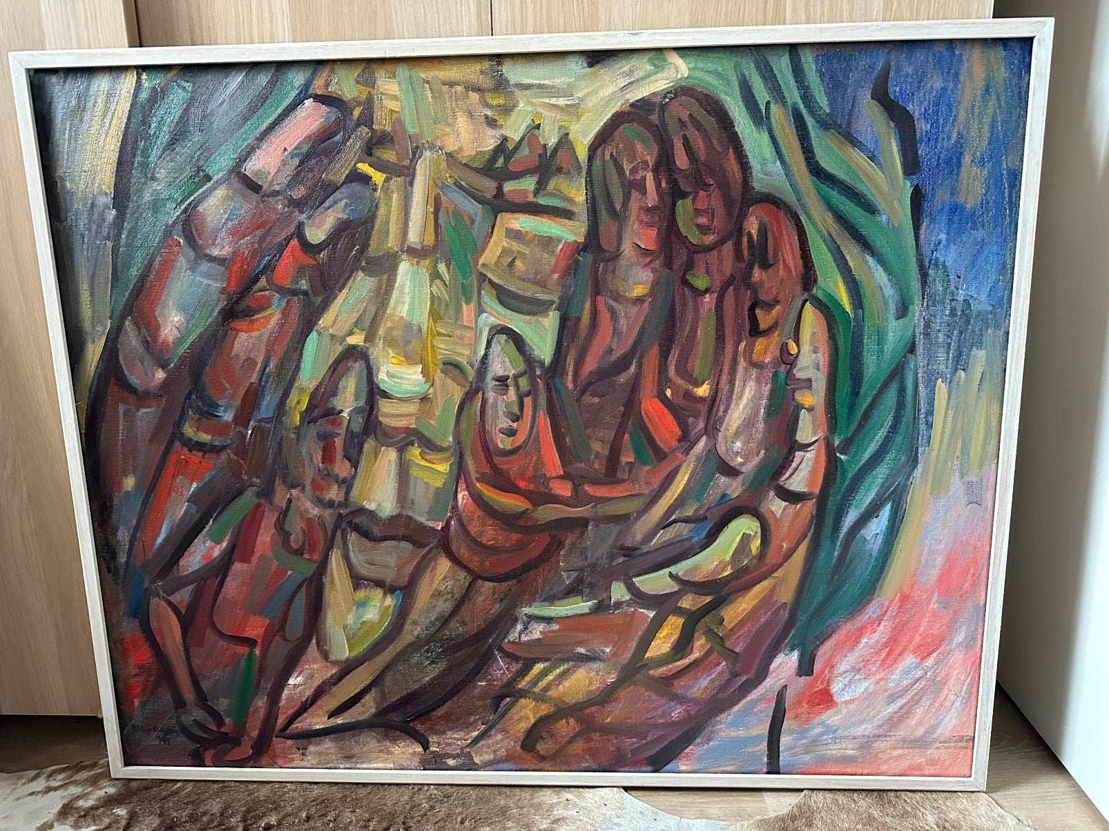 Olieverf schilderij op doek Elly Kuipers 1999, Antiek en Kunst, Ophalen