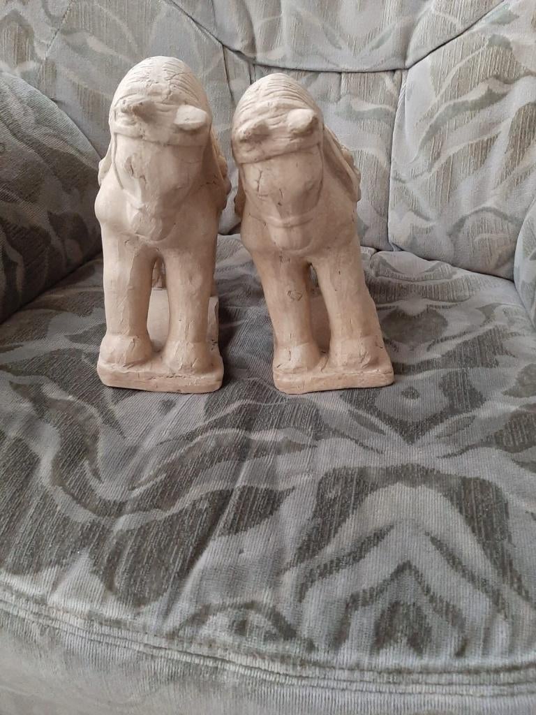 2 paarden beelden, Ophalen
