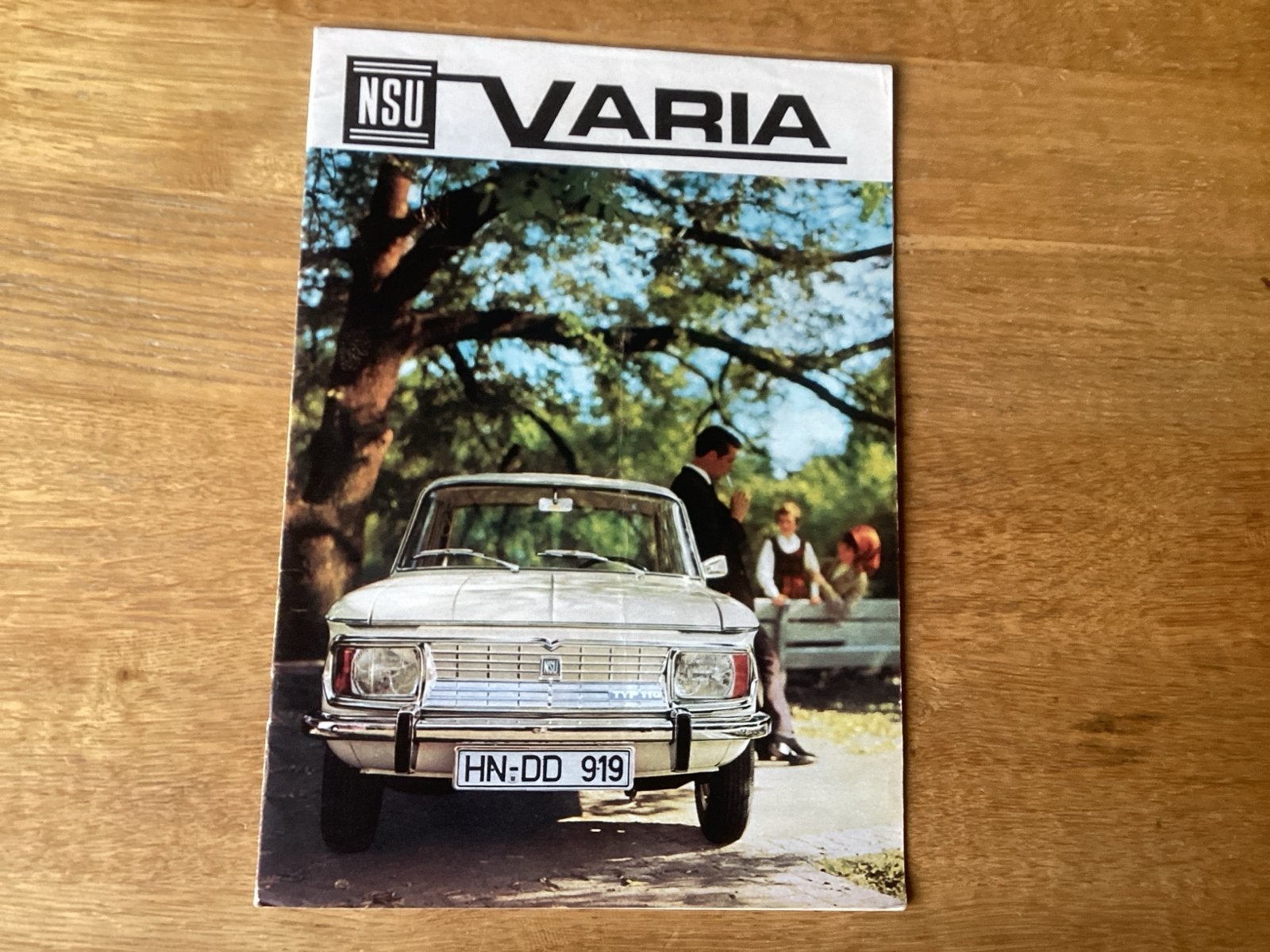 NSU Varia brochure - met Prinz Sport Coupe, Ophalen of Verzenden, Zo goed als nieuw, Overige merken