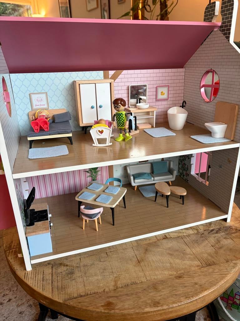 Playtive Poppenhuis, Kinderen en Baby's, Speelgoed | Poppenhuizen, Ophalen, Zo goed als nieuw, Poppenhuis