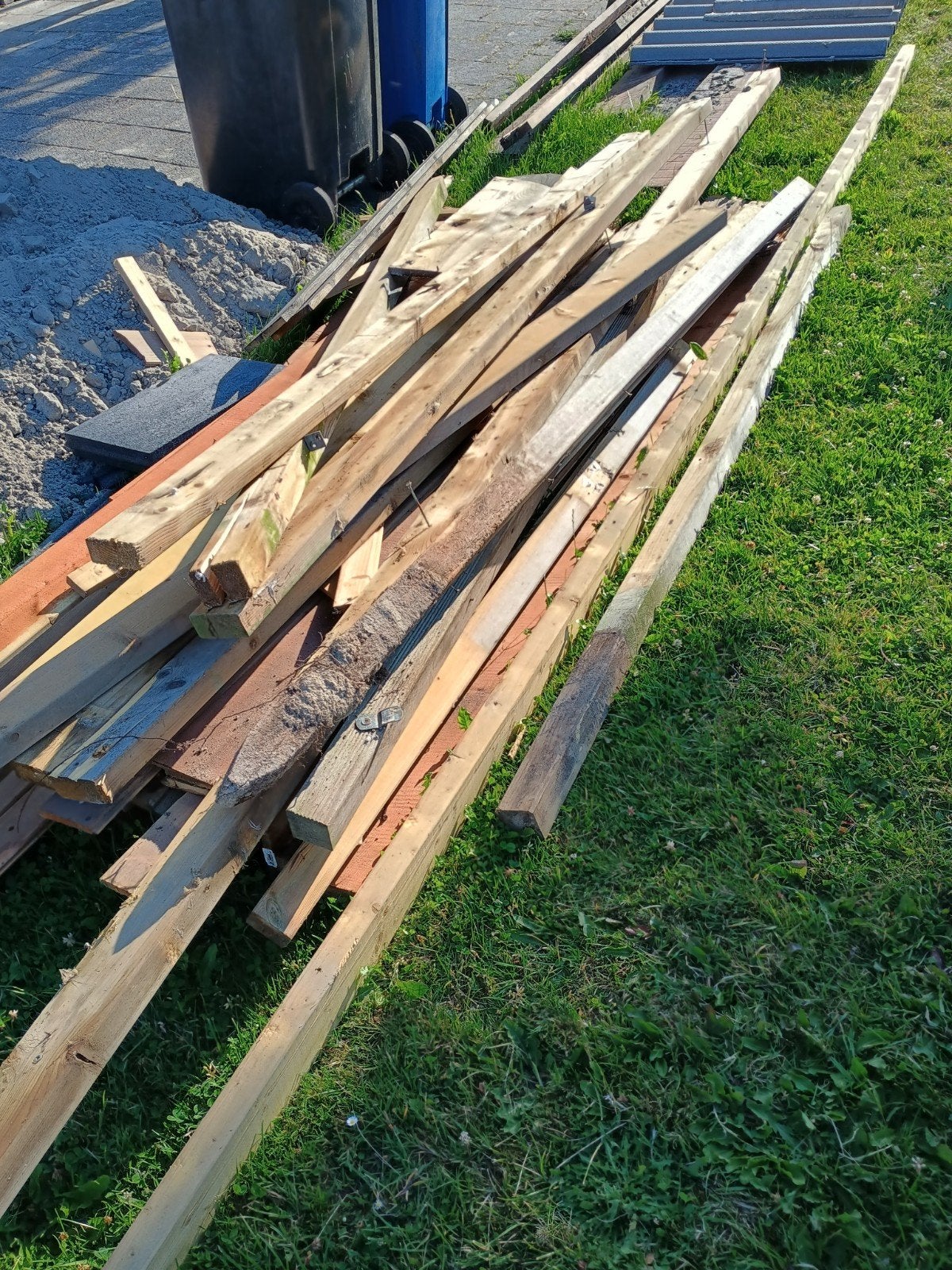 Gratis sloophout, Tuin en Terras, Ophalen, Gebruikt, 250 cm of meer, Planken