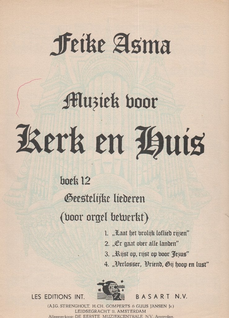 Feike Asma - Muziek voor Kerk en Huis - Boek 12, Ophalen of Verzenden, Gebruikt, Artiest of Componist, Orgel