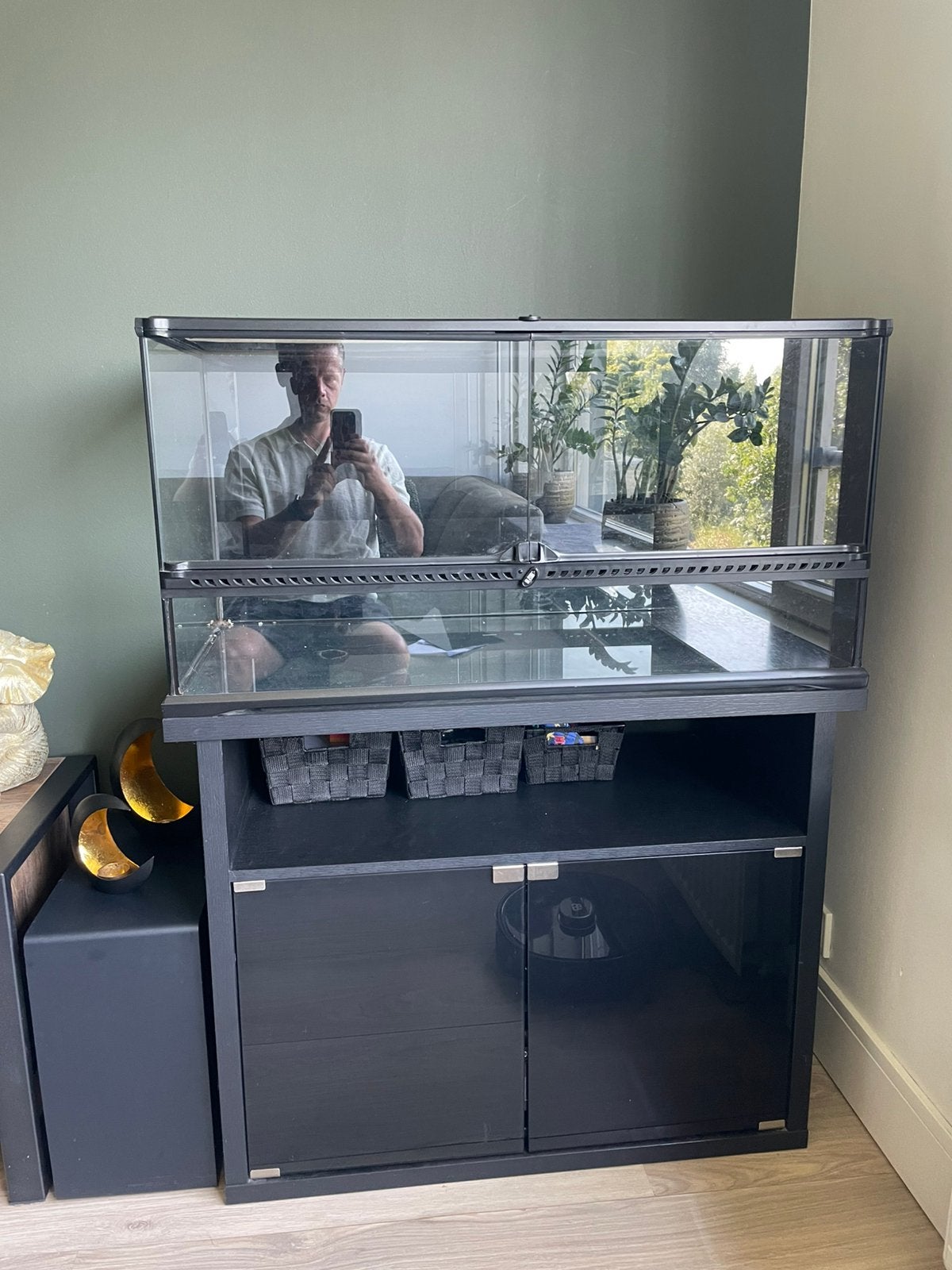 Exo Terra Pro Terrarium 904545 cm + Origineel Meubel, Ophalen, Zo goed als nieuw