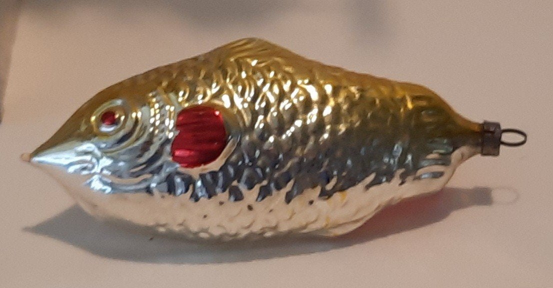 Antieke Kerstbal Vis, Verzenden