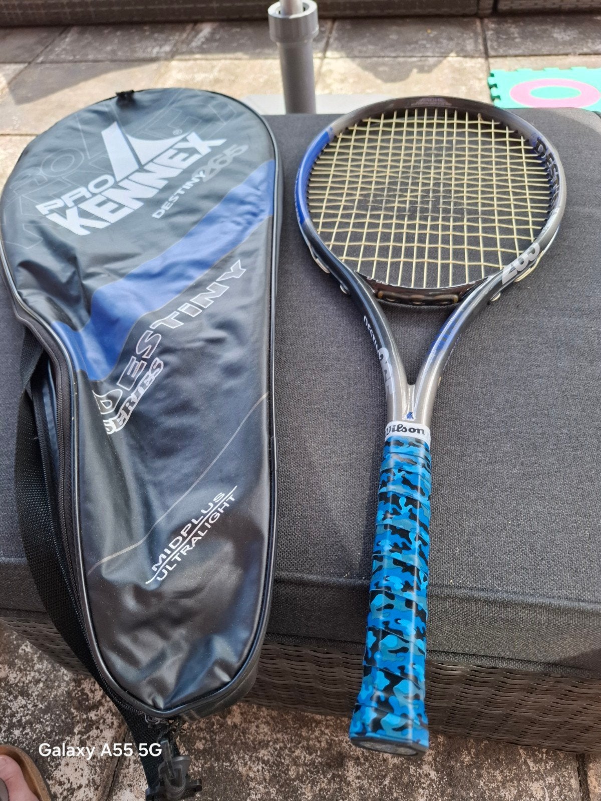 Pro Kennex Destiny 265 Graphite Tennisracket met hoes L1, Overige merken, Gebruikt, L1, Onbekend