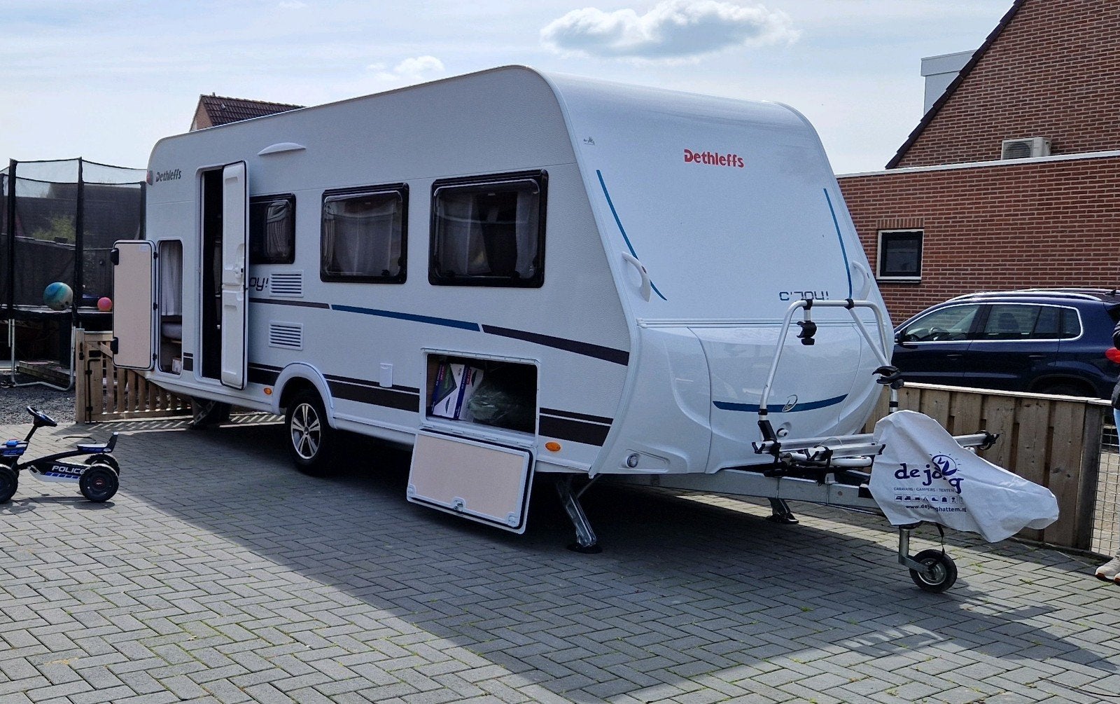 Dethleffs C'Joy 480 QLK | Stapelbed | Mover | ETS, Dwarsbed, Treinzit, 750 - 1000 kg, Particulier