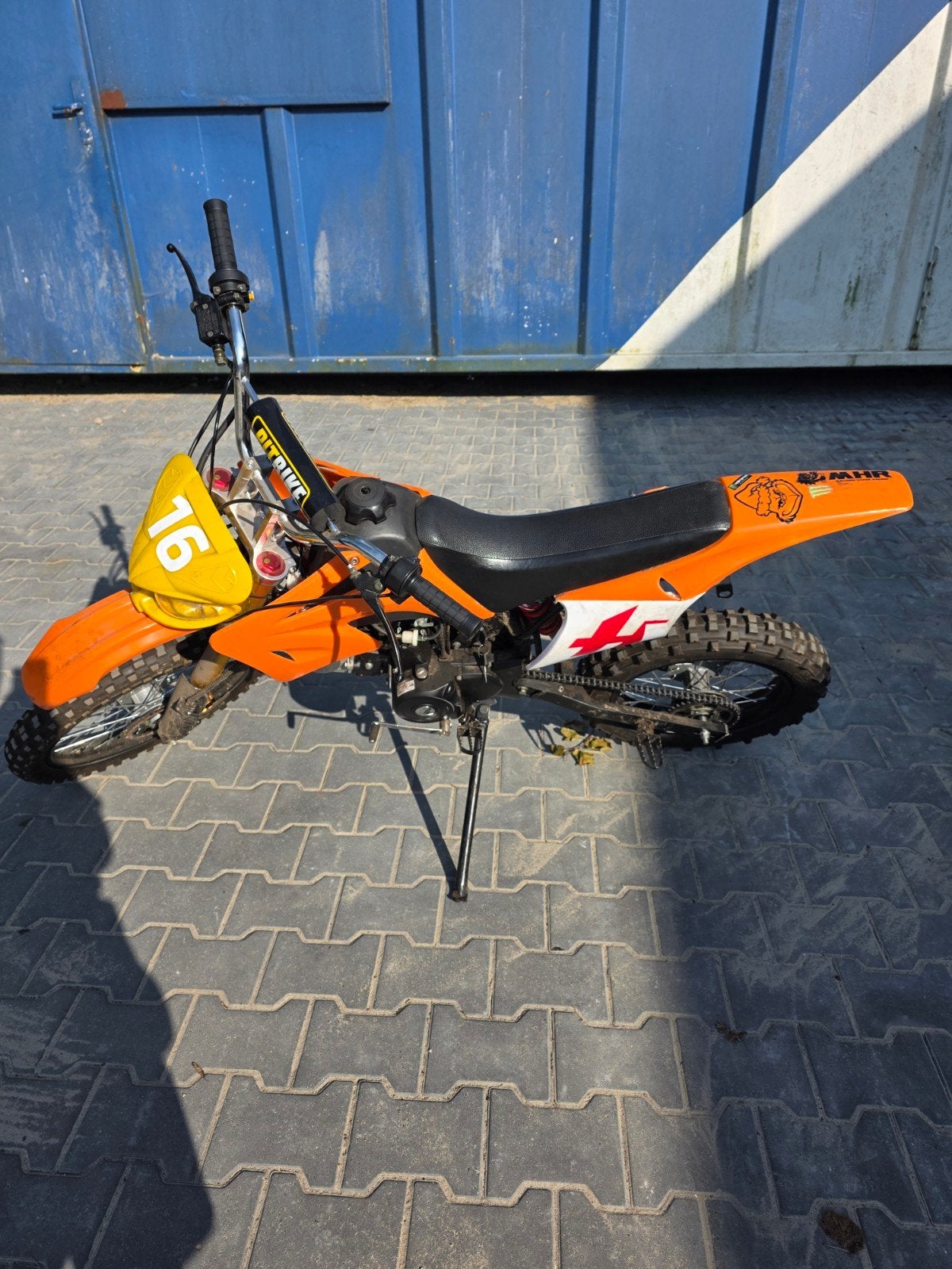 125cc crossmotor pitbike 4 takt, Fietsen en Brommers, Minibikes, Midibikes en Pitbikes, Ophalen of Verzenden, Gebruikt, 125 cc