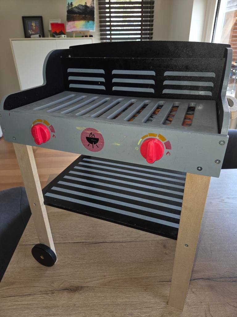Houten speelgoed barbecue, Ophalen, Gebruikt