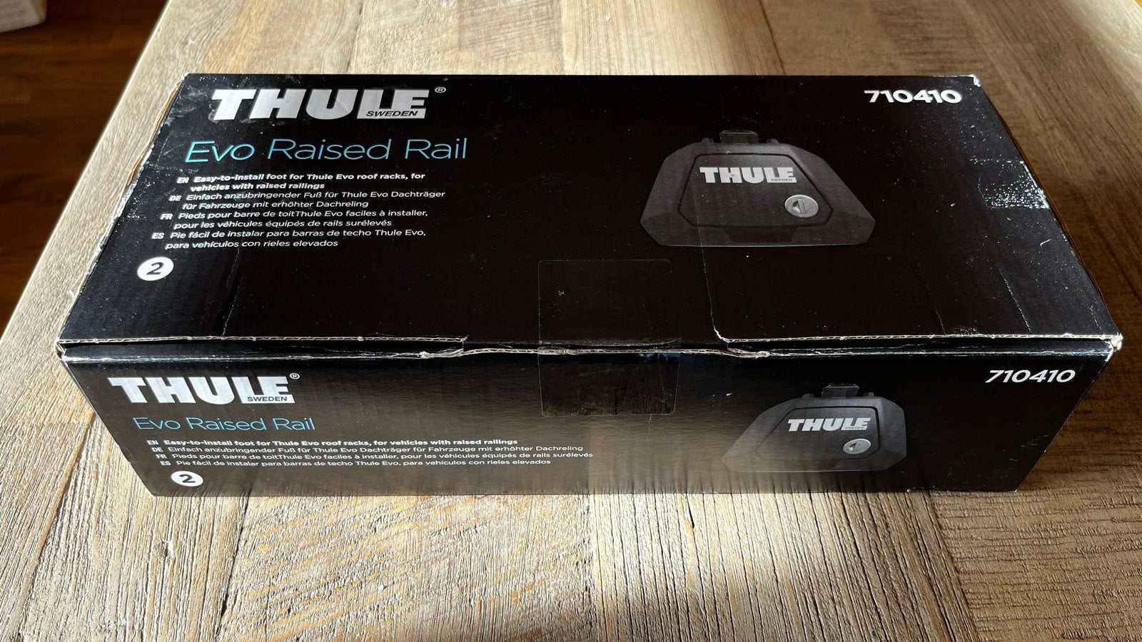 Thule Evo Raised Rail Voeten (710410), Ophalen of Verzenden, Gebruikt