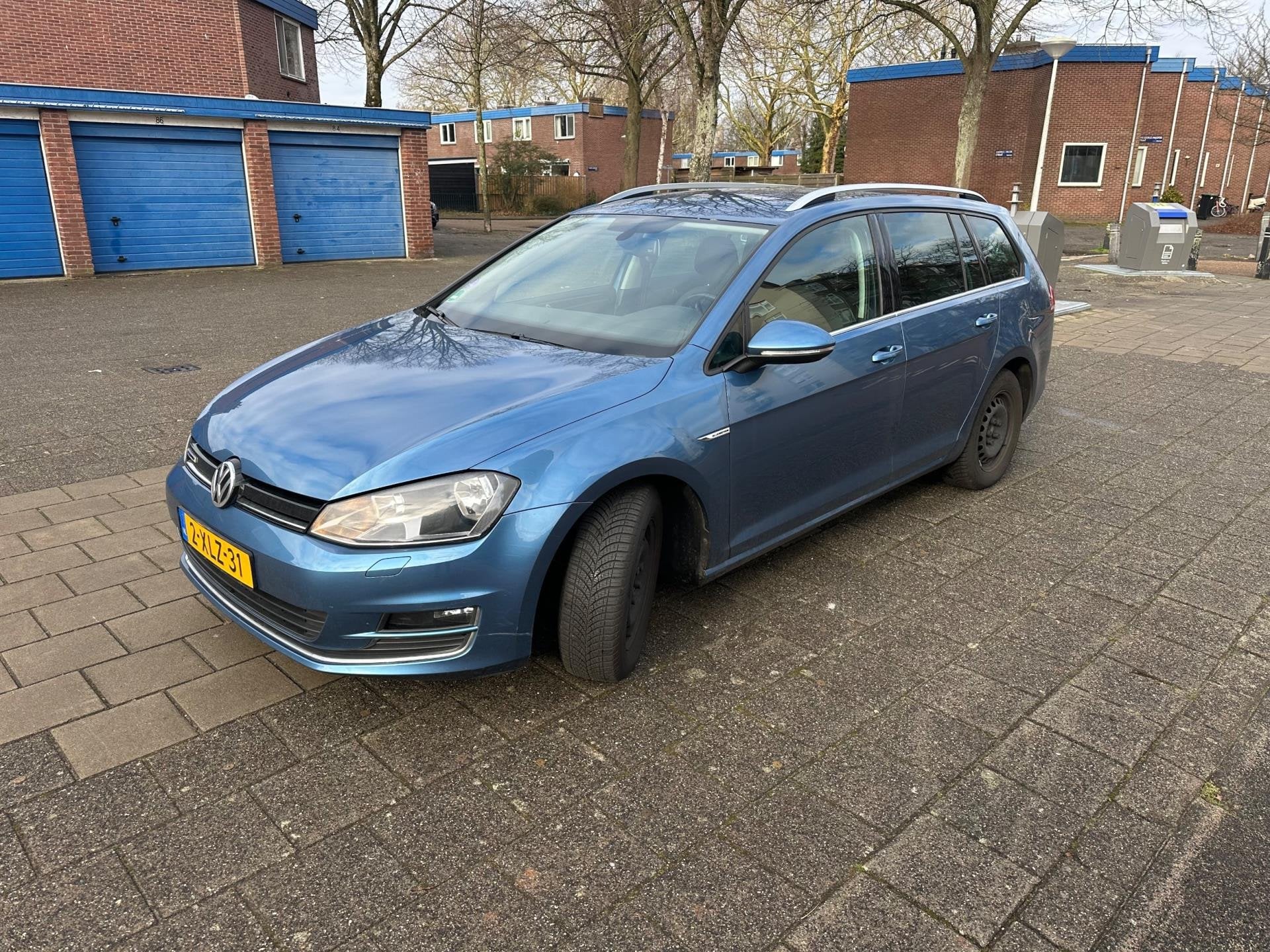 Volkswagen Golf Variant 1.4 TGI CNG Comfortline BMT 1-Eigena, Auto's, Gebruikt, 4 cilinders, CNG (Aardgas), Blauw