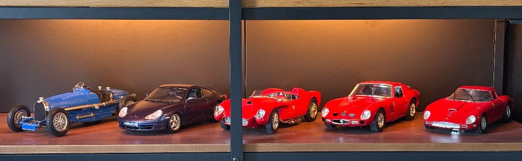 Verzameling modelauto's: Ferrari, Bugatti, Porsche 1/18, Ophalen of Verzenden, Gebruikt, Auto, Bburago
