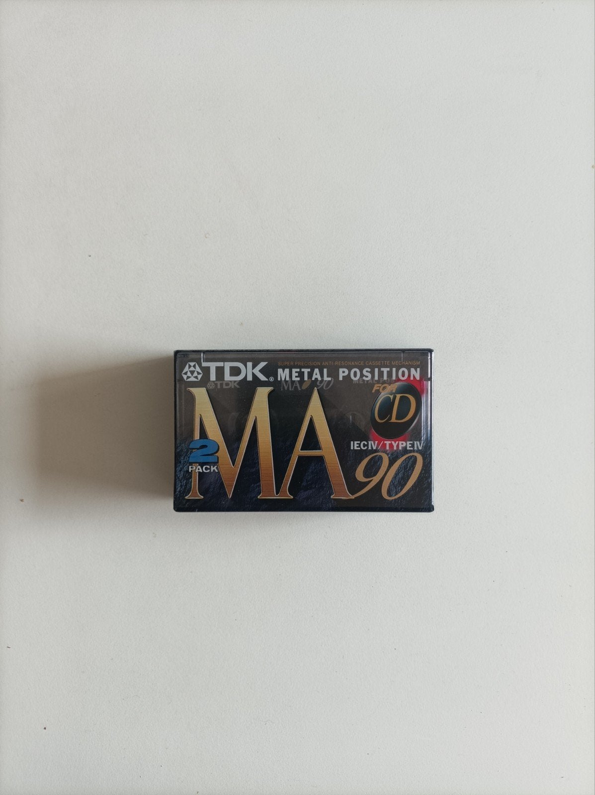 TDK MA 90 Metal Cassettebandjes (2-pack), Ophalen of Verzenden, Nieuw in verpakking, 2 t/m 25 bandjes, Onbespeeld