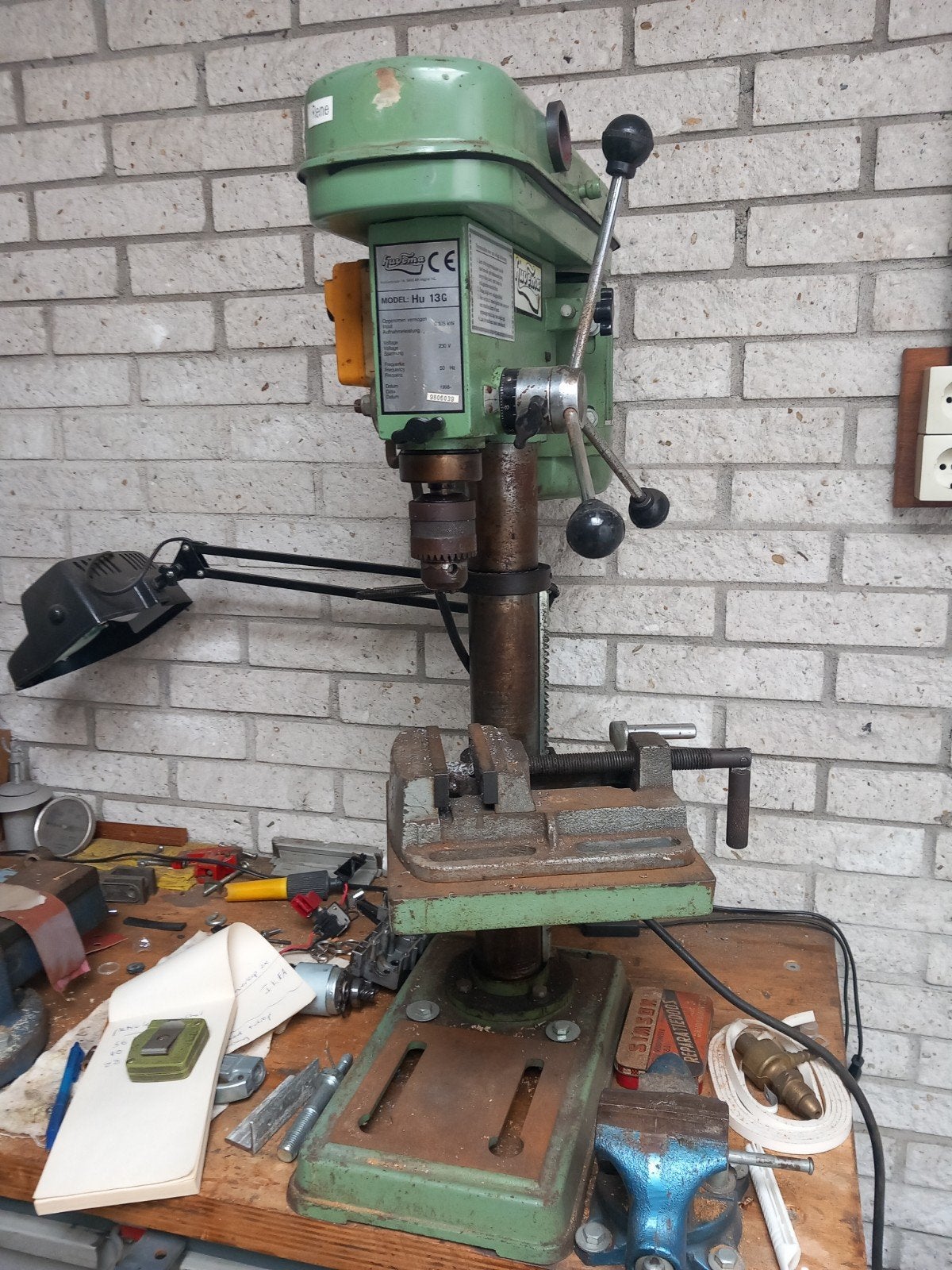 Kolomboormachine Huvema Hu 13G, Ophalen, Gebruikt, Minder dan 400 watt, Kolomboormachine