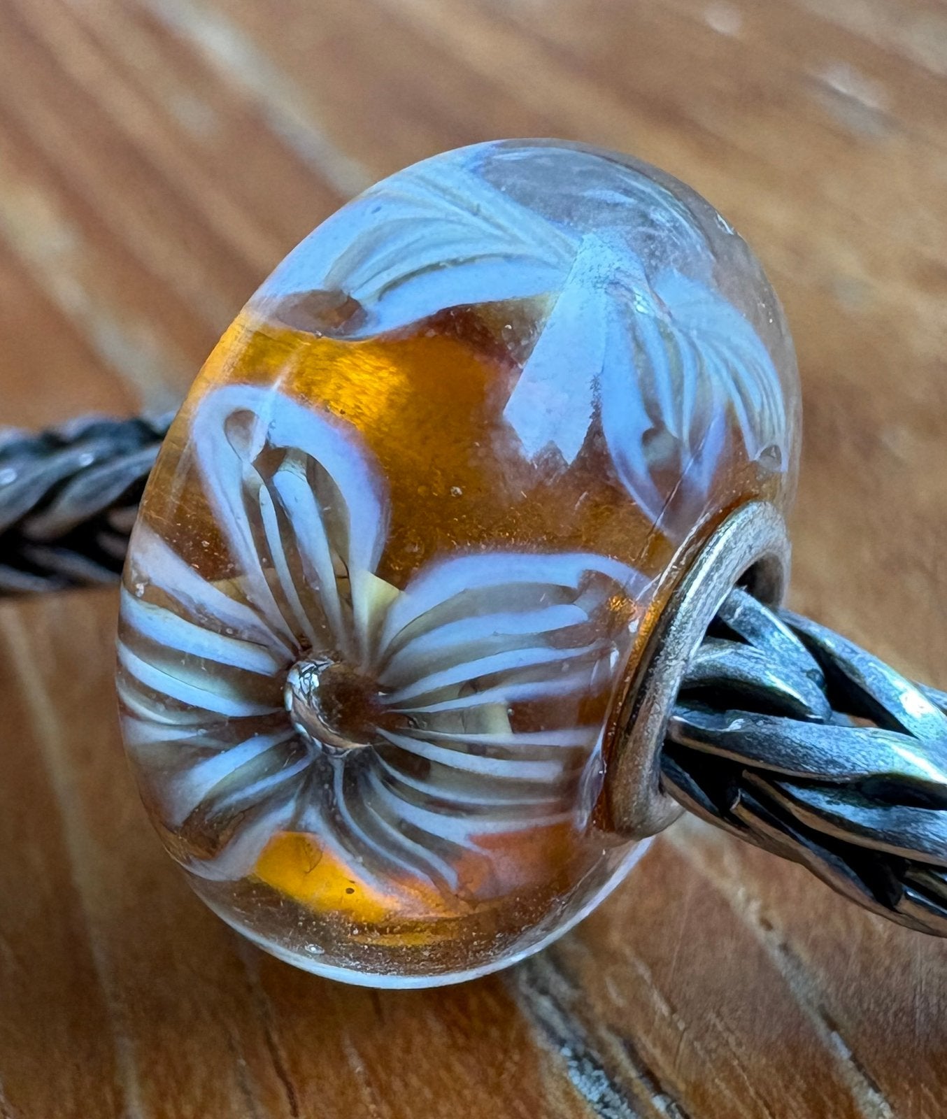 Trollbeads Zwierlijke Bloemen NIEUW, Sieraden, Tassen en Uiterlijk, Verzenden, Nieuw, Glas of Kristal, Trollbeads
