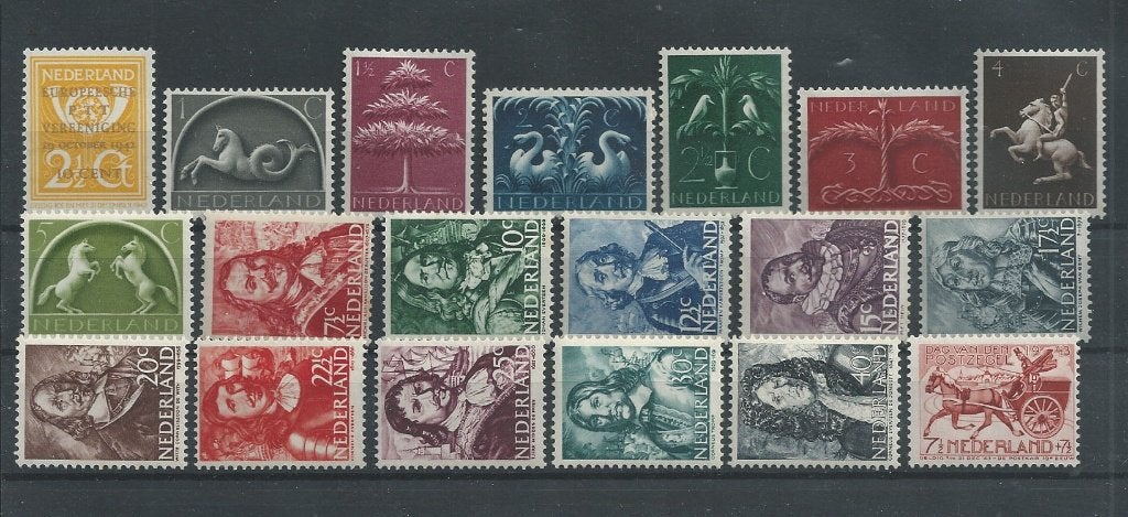 Nederland, Complete Jaargang 1943, Postfris., Postzegels en Munten, Verzenden, Na 1940, Postfris