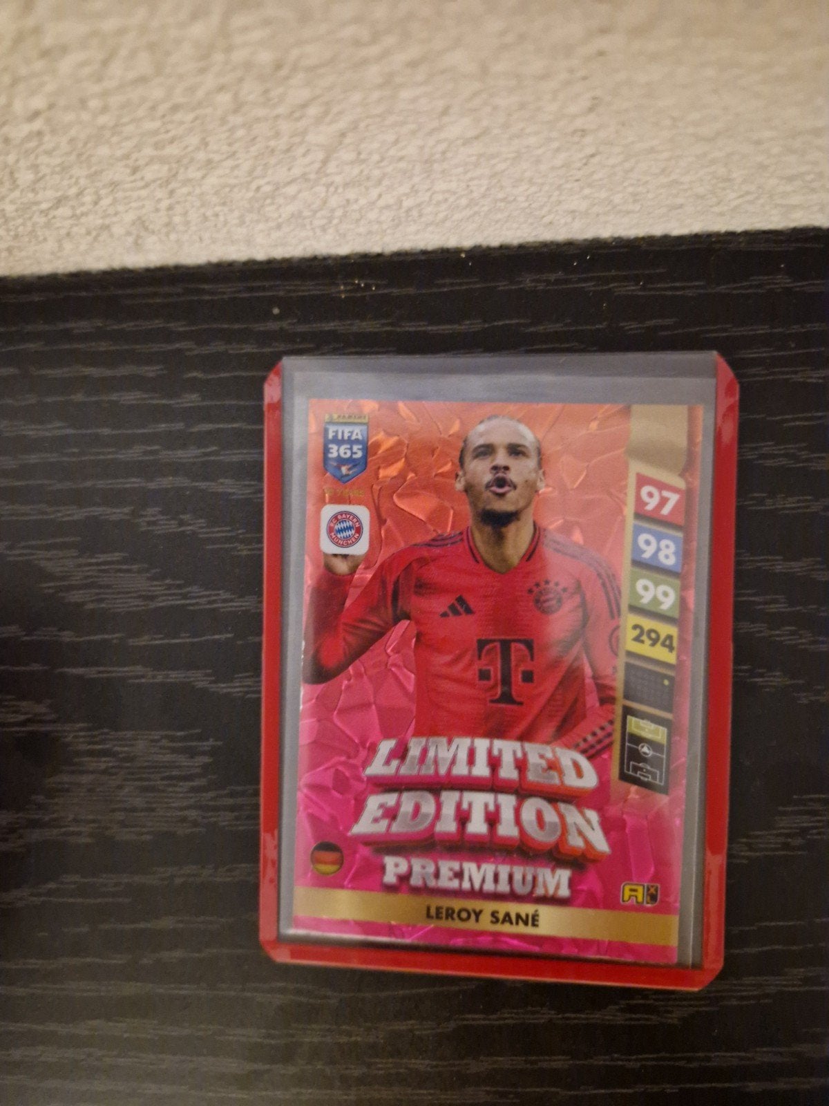 Leroy Sané Premium Limited Edition voetbalplaatje., Ophalen, Zo goed als nieuw, Plaatje