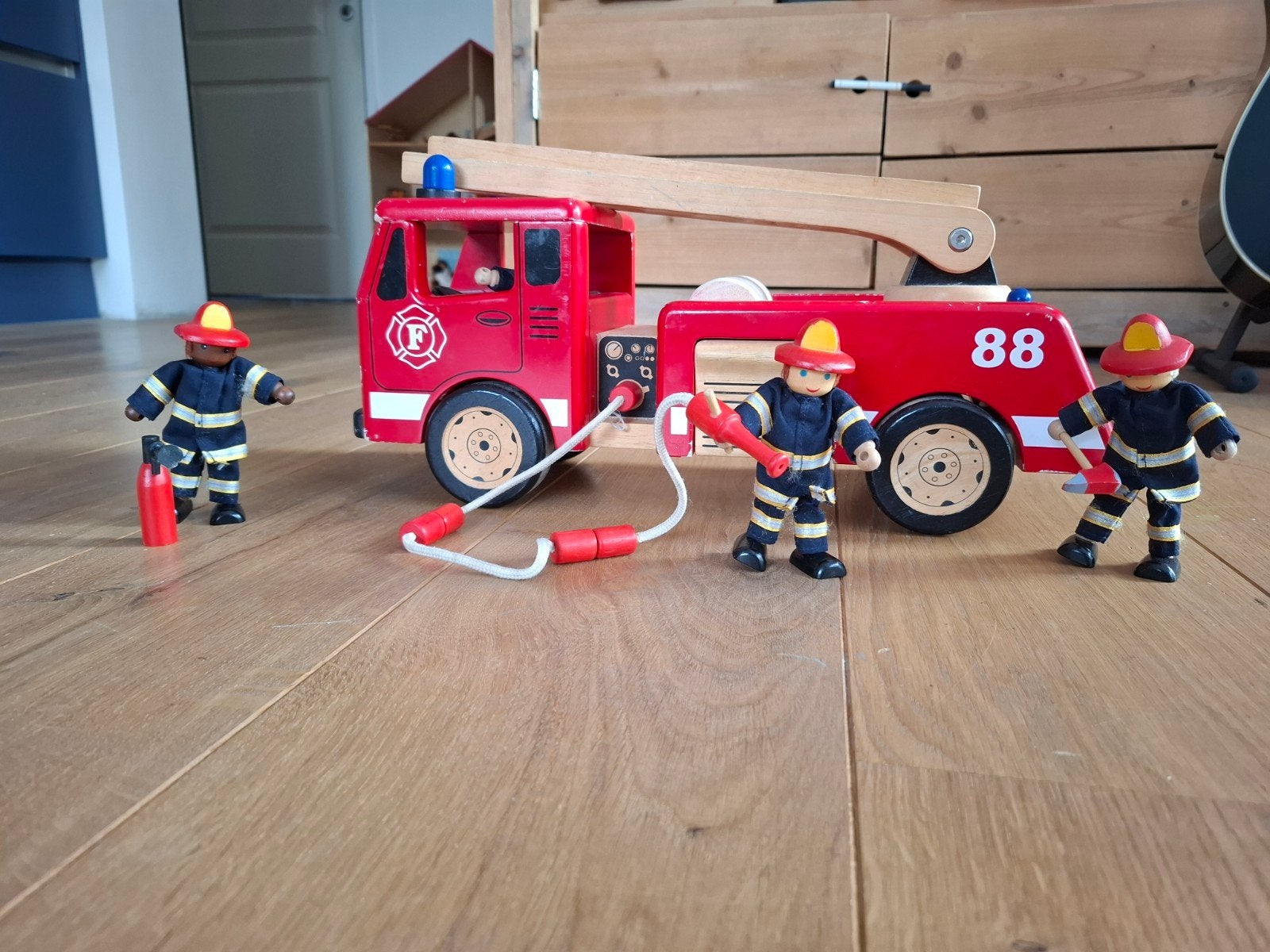 Houten brandweerwagen, Ophalen of Verzenden, Gebruikt, Overige typen
