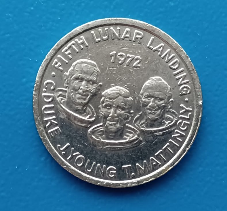 Penning Apollo 16 - FIFTH LUNAR LANDING 1972, Verzenden, Overige materialen, Buitenland
