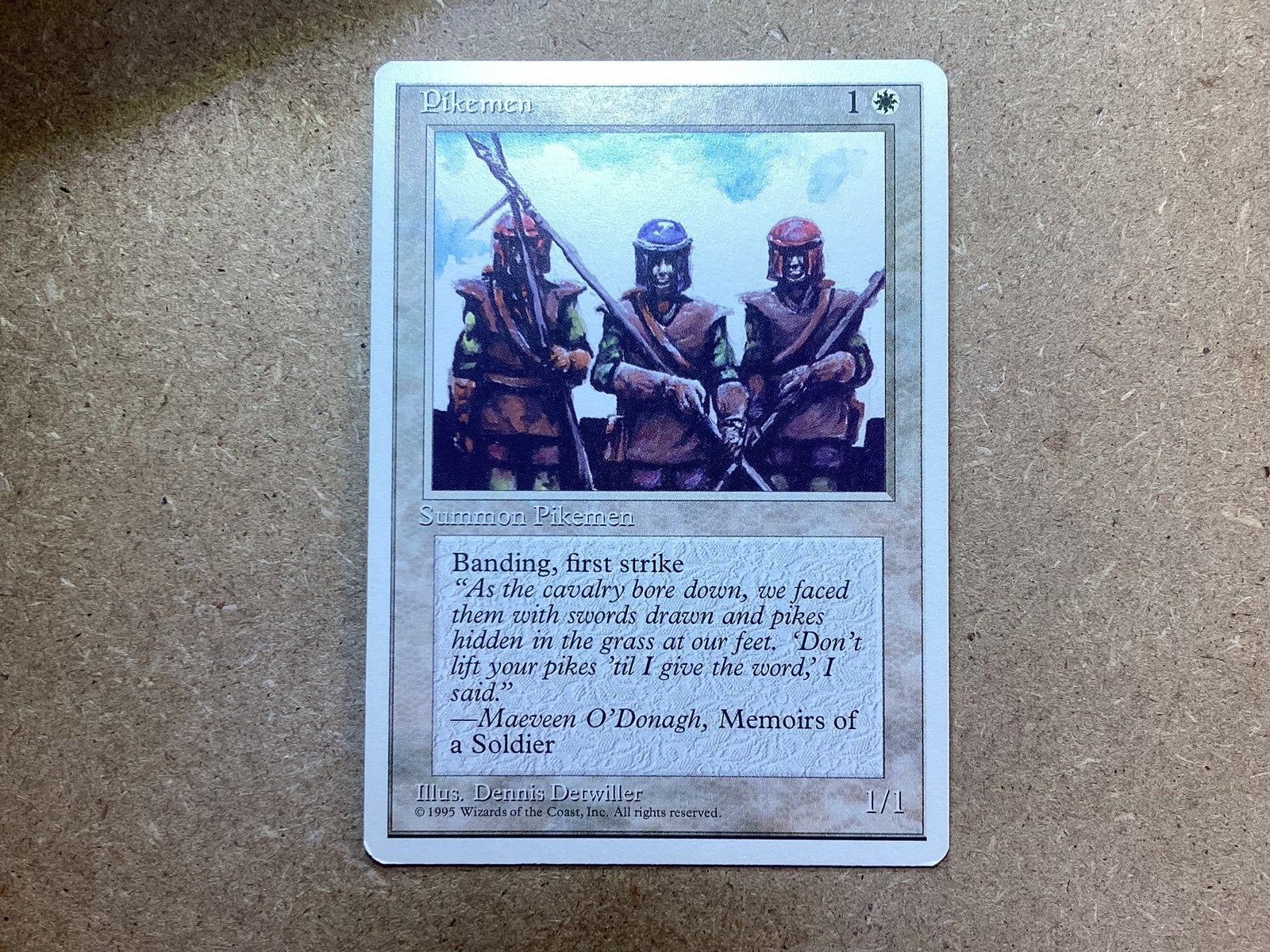 1x Pikemen (Excellent), Ophalen of Verzenden, Zo goed als nieuw, Losse kaart