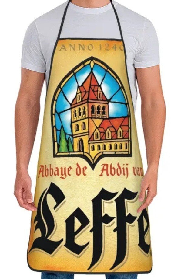 Leffe schort, perfect voor de man cave, bar of kroeg., Ophalen of Verzenden, Nieuw, Reclamebord, Plaat of Schild, Overige merken