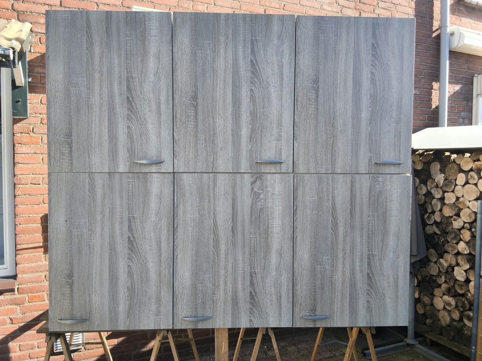6 Keller keukenbovenkasten – houtlook – softclose, Huis en Inrichting, Ophalen, 50 tot 100 cm, Zo goed als nieuw, Minder dan 100 cm