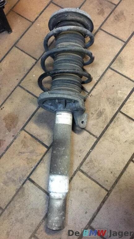 Veerpoot linksvoor met EDC BMW 7 serie E65 E66 31316758883, Gebruikt, Ophalen of Verzenden, BMW, BMW