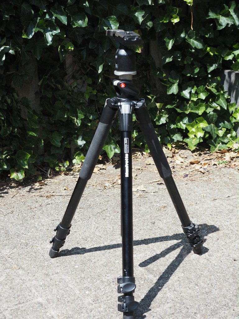 Manfrotto 055XPROB Statief + Manfrotto 486RC2 Balhoofd, Gebruikt, 175 cm of meer, Manfrotto, Ophalen of Verzenden
