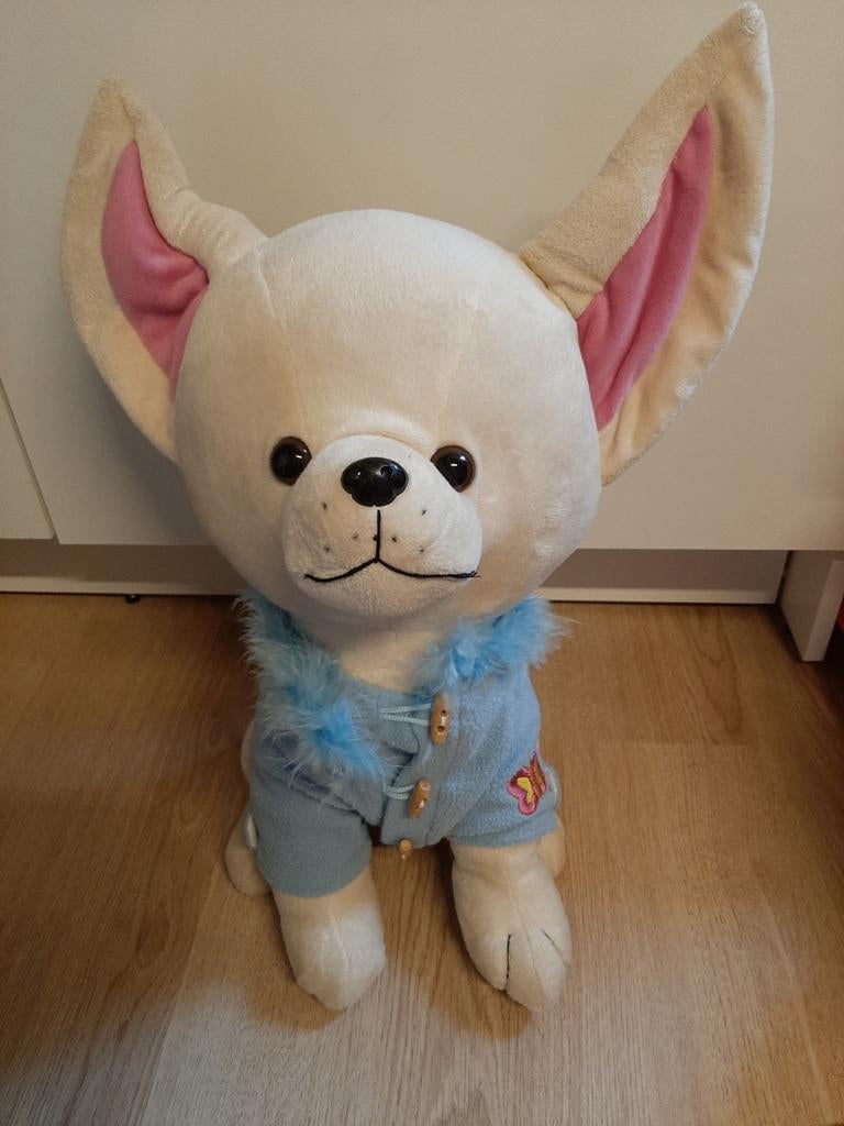 Grote chihuahua hond knuffel 50 cm, Ophalen of Verzenden, Hond