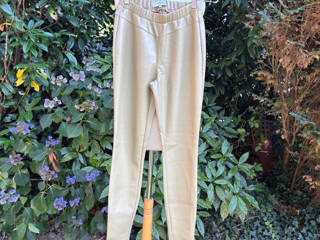 Nieuwe Simple Broek - Slate Green - Maat L - Vegan Leather, Simple, Verzenden, Simple, Simple