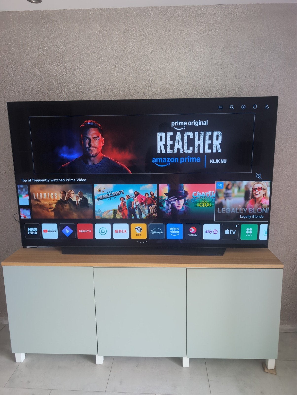 LG OLED C1 77", Ophalen, Zo goed als nieuw, 100 cm of meer, Smart TV