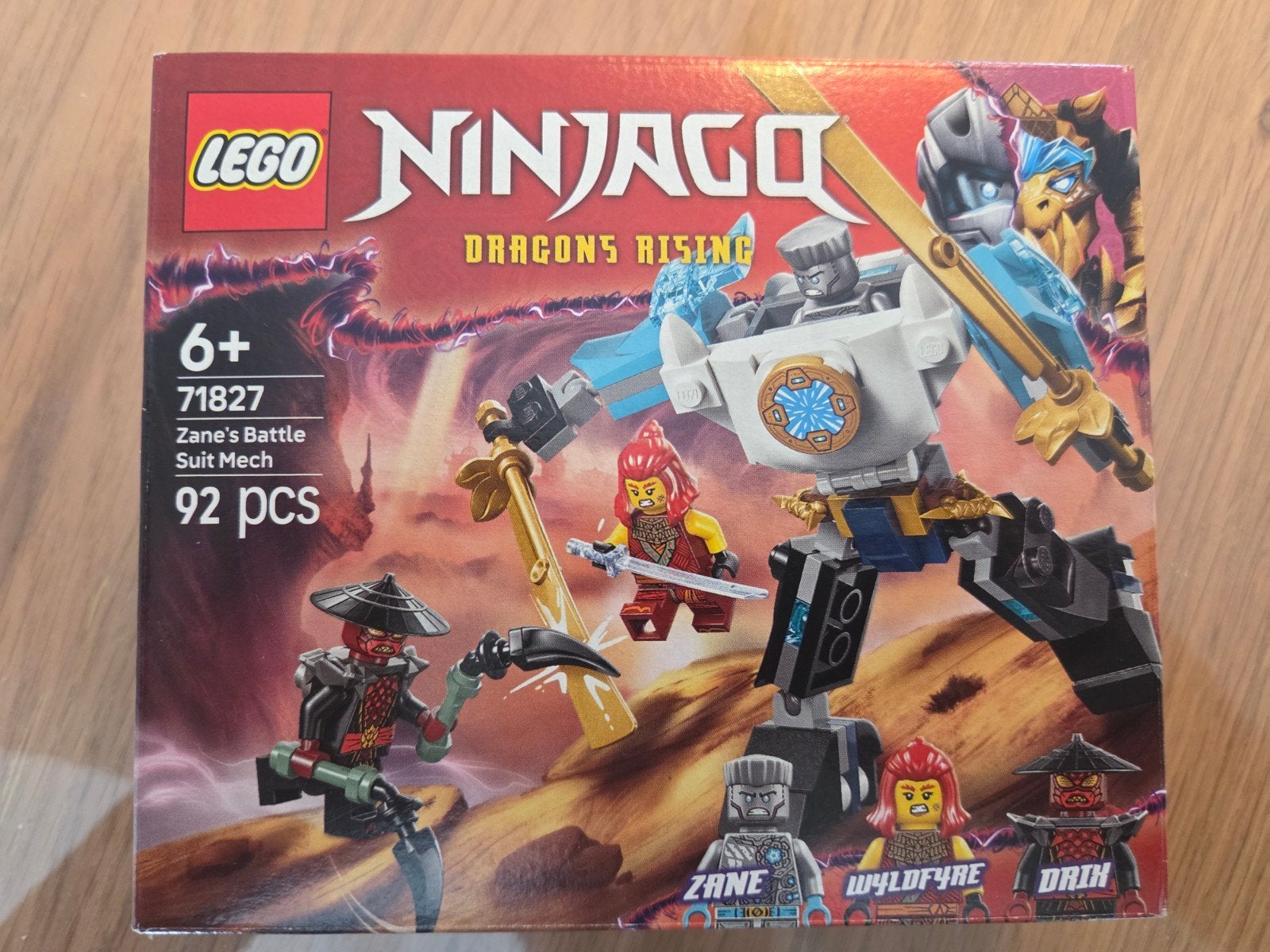 Lego Ninjago 71827 Zane's Battle Suit Mech compleet met doos, Compleet, Lego, Ophalen of Verzenden, Zo goed als nieuw