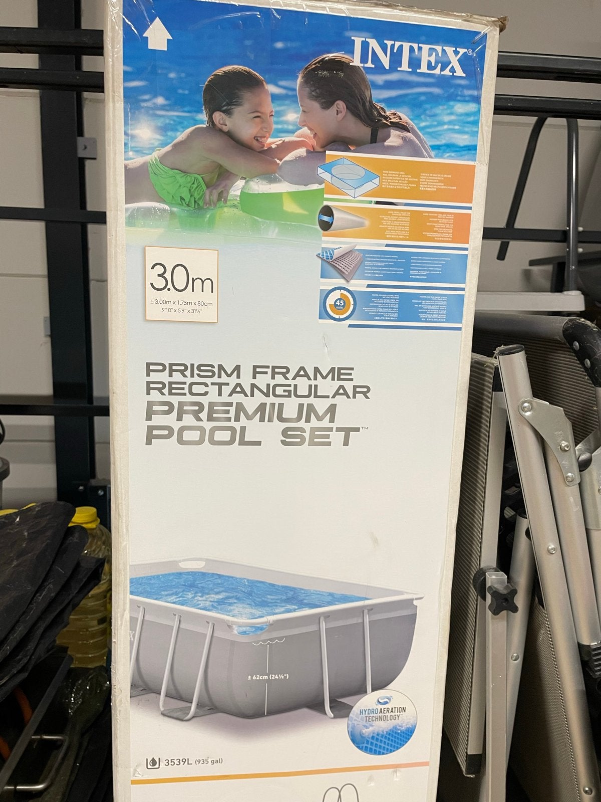 Intex Prism Frame Zwembad 3m x 1.75m met zandfilterpomp, Tuin en Terras, Zwembaden, Ophalen, Gebruikt, 80 tot 120 cm, Minder dan 200 cm