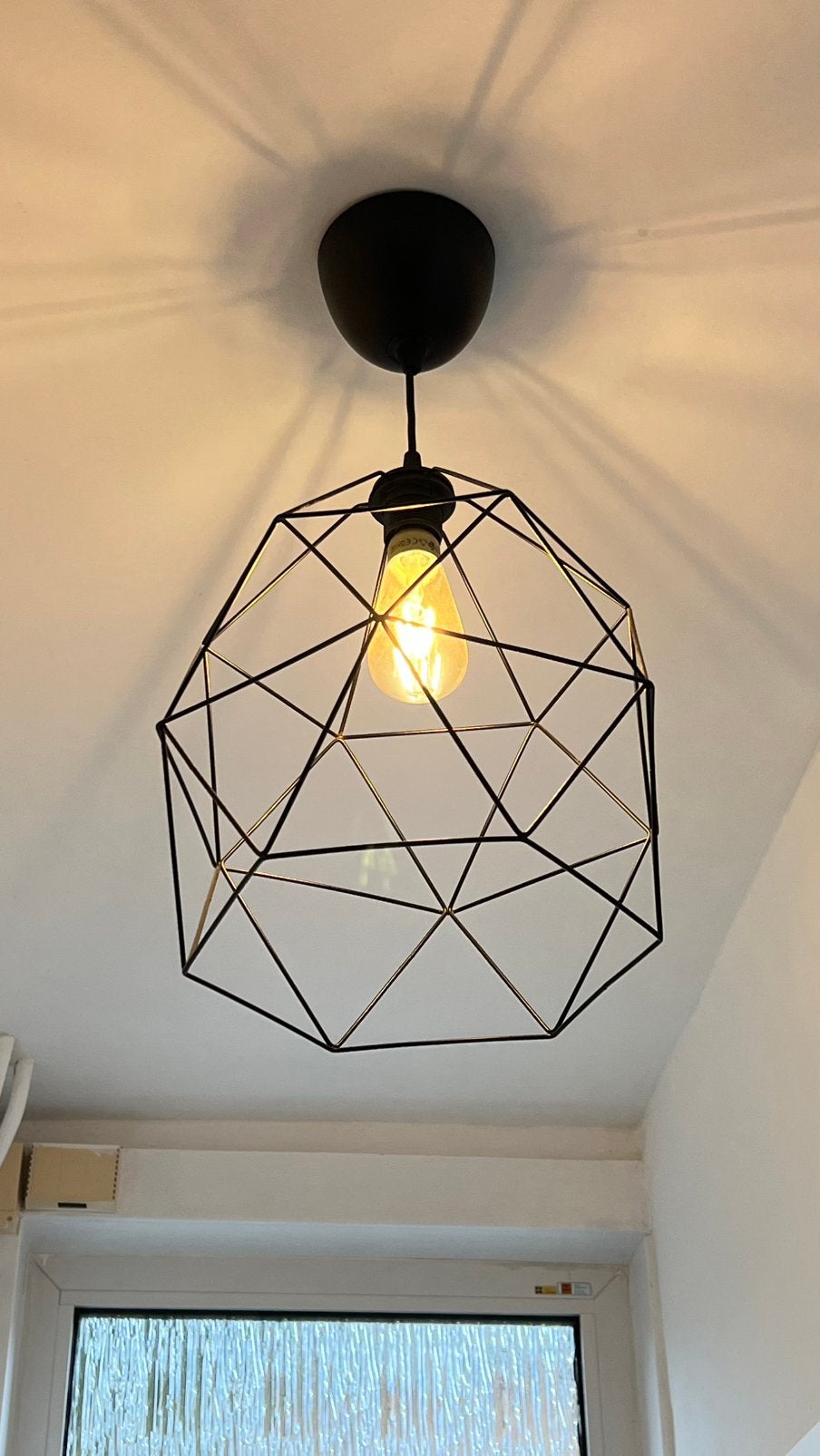 Ikea Hang lamp with Ikea bulb, Ophalen, Zo goed als nieuw, Minder dan 50 cm