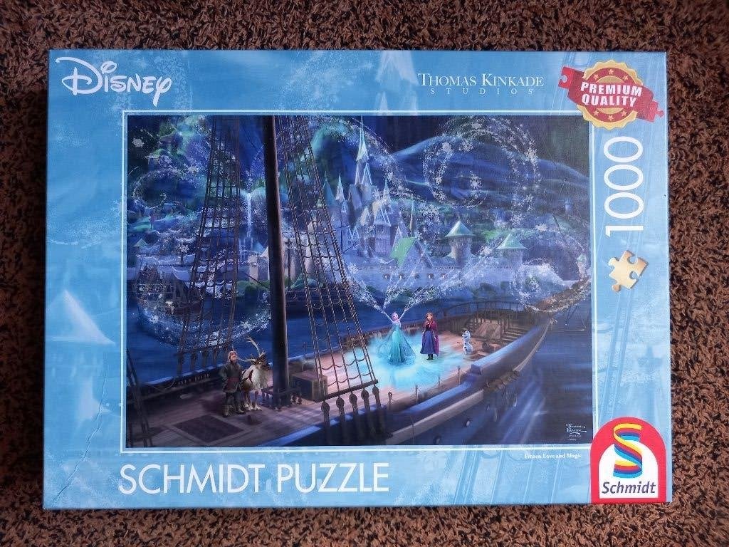 Thomas Kinkade Walt Disney Frozen puzzel 1000 stukjes nieuw, Ophalen of Verzenden, 500 t/m 1500 stukjes, Nieuw, Legpuzzel