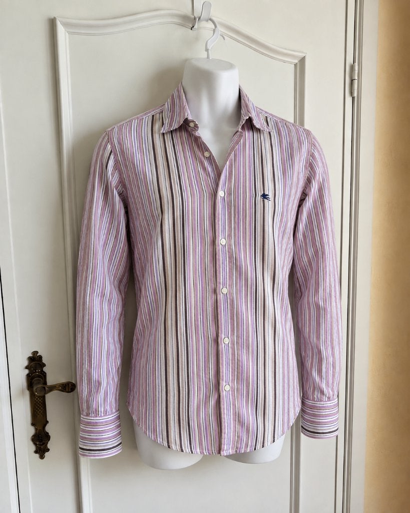ETRO Milano hemd 100% linnen maat 39, Kleding | Heren, Meerkleurig, Gedragen, Etro milano, Halswijdte 39/40 (M)
