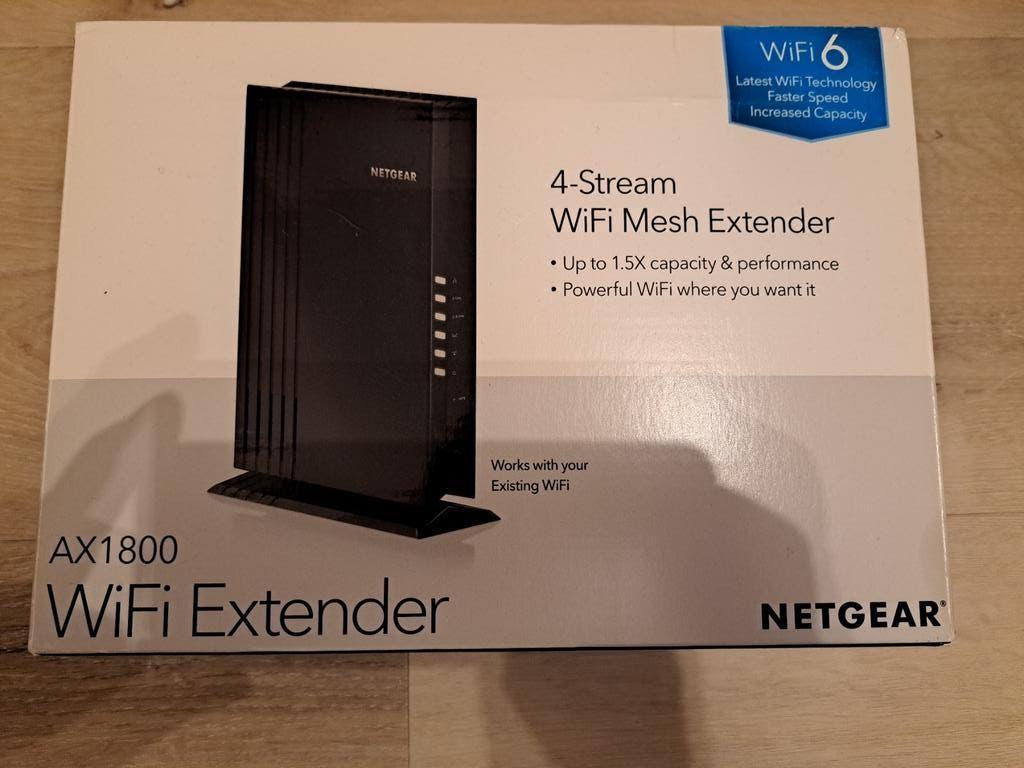 NETGEAR AX1800 WiFi 6 Mesh Extender - Zo goed als nieuw, Ophalen of Verzenden, Nieuw, NETGEAR