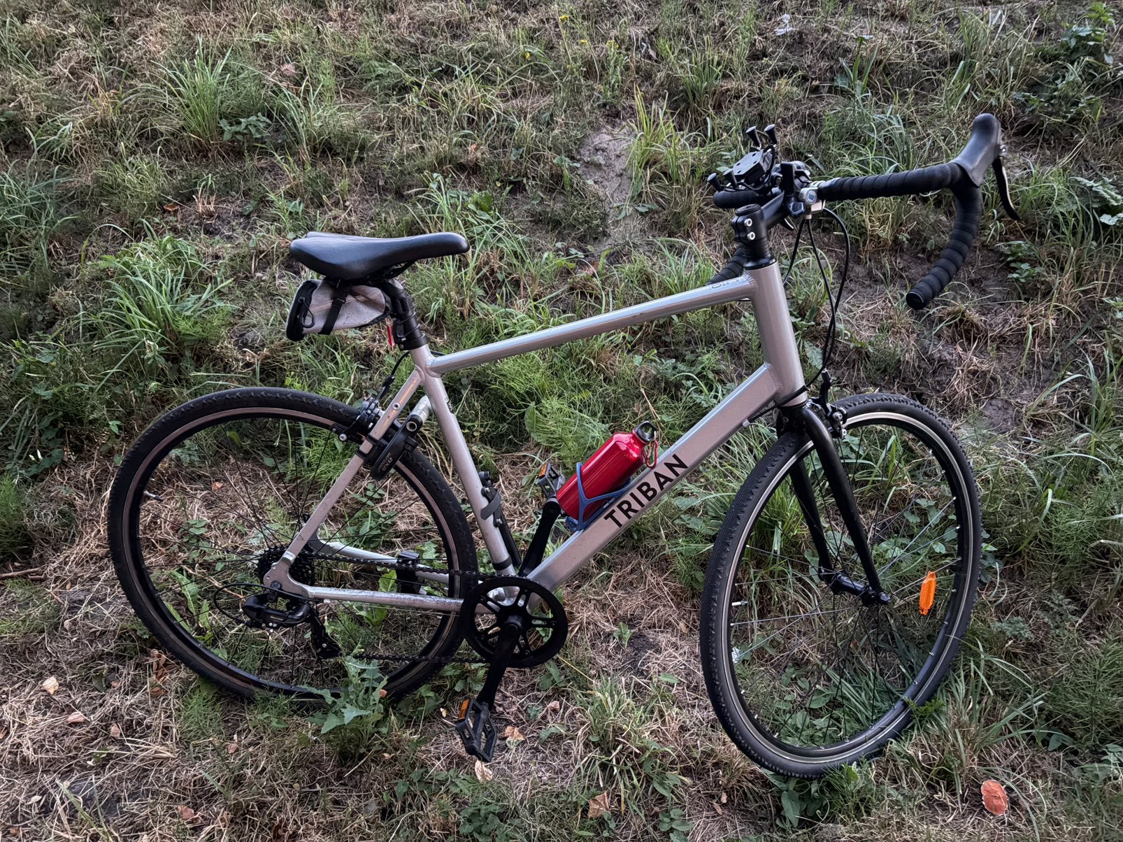 Sport fiets Triban RC 100, Minder dan 10 versnellingen, Velgrem, Zo goed als nieuw, 53 tot 57 cm