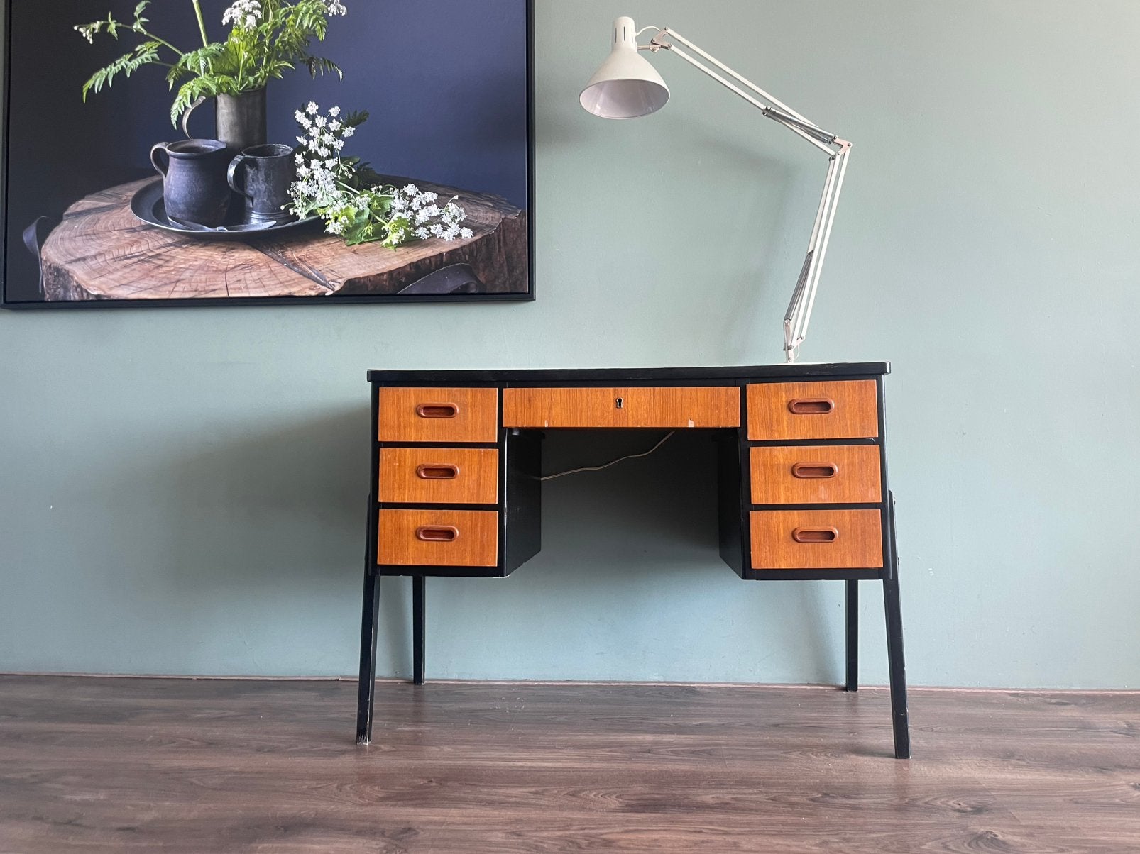 vintage Scandinavisch / Deens design bureau in mid-century, Huis en Inrichting, Ophalen of Verzenden, A, A, A