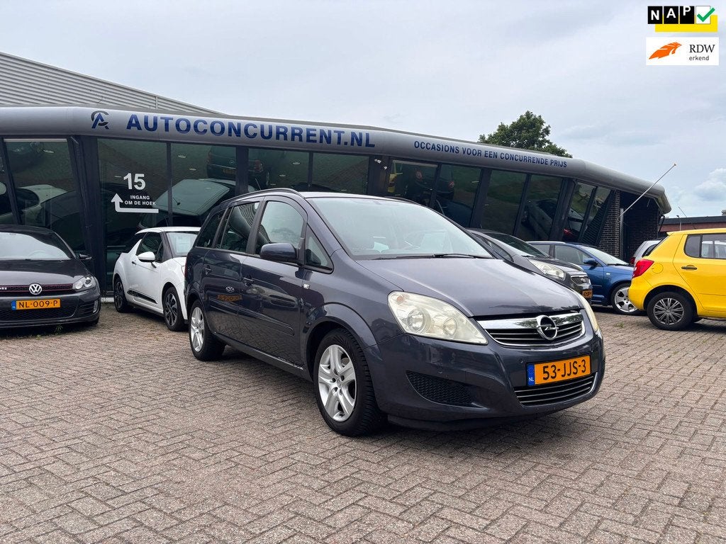 Opel Zafira 1.8 Business, 7p. Nieuwe APK, PDC, Navi Inruil m, Auto's, Opel, Voorwielaandrijving, Gebruikt, 4 cilinders, Zilver of Grijs