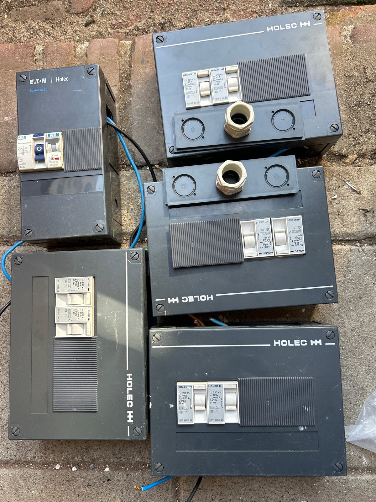 Holec HH Groepenkasten en Eaton System-55 Aardlekautomaat, Ophalen of Verzenden, Gebruikt, Eaton, Groepenkast