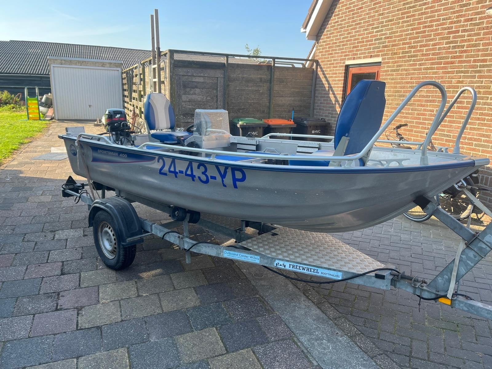 Linder Sportsman 400,vis boot,vele extra's, Watersport en Boten, Ophalen, Aluminium, Elektrische start