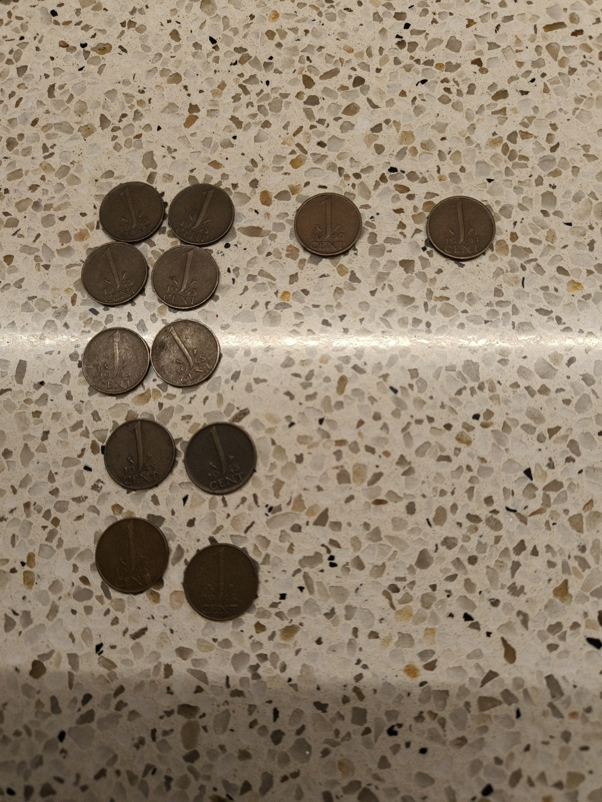 1 cent muntjes, Ophalen, Nederland, Munten