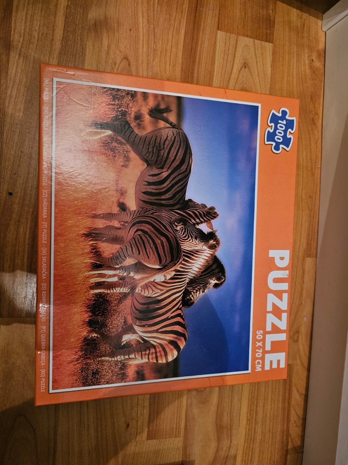 Legpuzzel Zebra's - 1000 stukjes - 50x70 cm, Ophalen of Verzenden