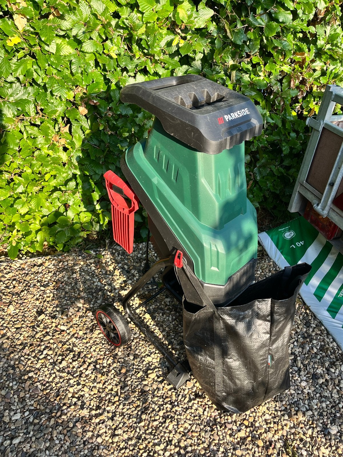 Parkside hakselaar versnipperaar, Tuin en Terras, Hakselaars, Ophalen, Gebruikt, Elektrisch, Met opvangzak